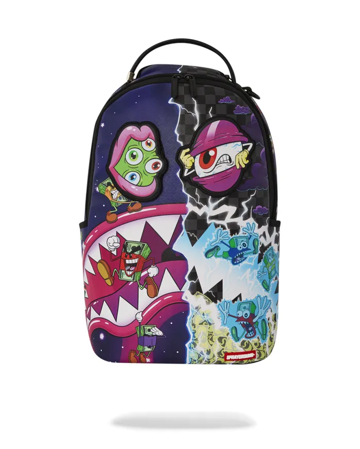 SPRAYGROUND Backpacks MONEY BOYS SPLIT CRAZY EYES 8211 6 REMOVABLE VELCRO EYE PATCHES 8211 Universal
