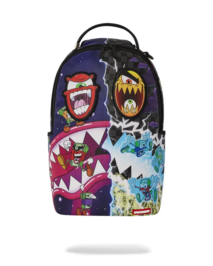 SPRAYGROUND Backpacks MONEY BOYS SPLIT CRAZY EYES 8211 6 REMOVABLE VELCRO EYE PATCHES 8211 Universal