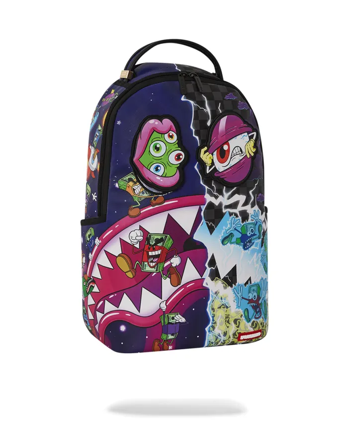 SPRAYGROUND Backpacks MONEY BOYS SPLIT CRAZY EYES 8211 6 REMOVABLE VELCRO EYE PATCHES 8211 Universal