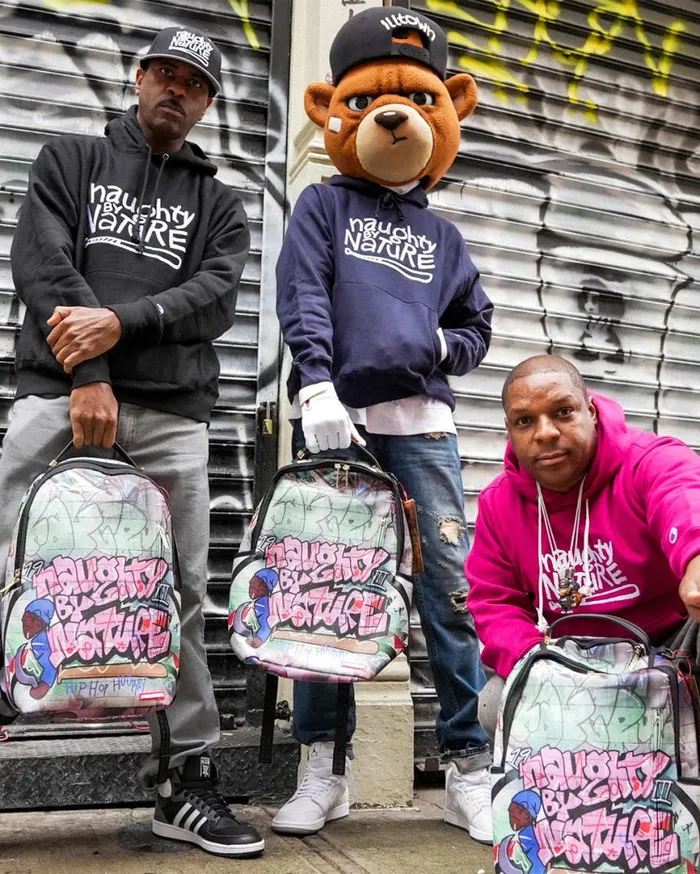 SPRAYGROUND Backpacks NAUGHTY BY NATURE HIP HOP HOORAY 30TH ANNIVERSARY COLLAB BACKPACK 8211 Universal SPRAYGROUND Backpacks NAUGHTY BY NATURE HIP HOP HOORAY 30TH ANNIVERSARY COLLAB BACKPACK 8211 Universal