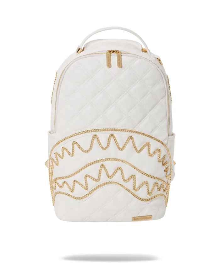 SPRAYGROUND Backpacks RIVIERA LE BLANC GOLD CHAIN SHARK BACKPACK DLXV 8211 Universal