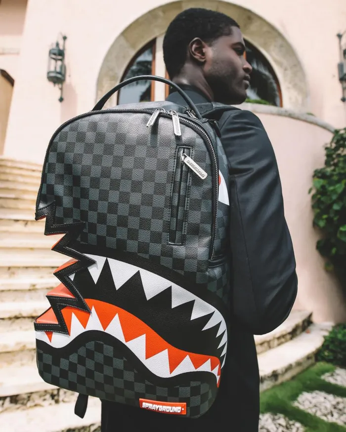 SPRAYGROUND Backpacks SHARK BITE SHARKS IN PARIS GRAY BACKPACK DLXV 8211 Universal SPRAYGROUND Backpacks SHARK BITE SHARKS IN PARIS GRAY BACKPACK DLXV 8211 Universal