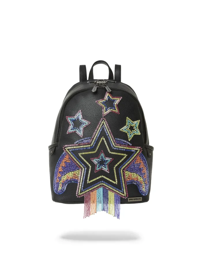 SPRAYGROUND Backpacks STAR RACER AI7 SANDFLOWER COLLAB BEADED SAVAGE BACKPACK 8211 Universal