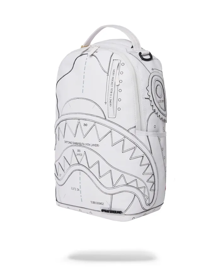 SPRAYGROUND Backpacks TECHNICAL CUT and SHARK BACKPACK DLXV 8211 Universal SPRAYGROUND Backpacks TECHNICAL CUT and SHARK BACKPACK DLXV 8211 Universal