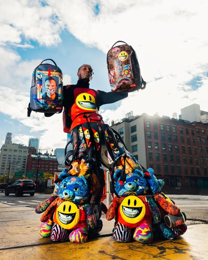 SPRAYGROUND Backpacks THE RARE DBD GRIN SHARK PORTRAIT BY RON ENGLISH SUPER LIMITED EDITION 8211 Universal