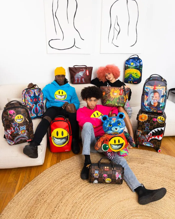 SPRAYGROUND Backpacks THE RARE DBD GRIN SHARK PORTRAIT BY RON ENGLISH SUPER LIMITED EDITION 8211 Universal