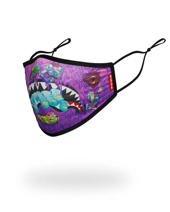SPRAYGROUND Face Masks ADULT ZOMBIE SHARK FORM FITTING FACE MASK 8211 Universal