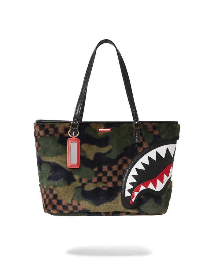 SPRAYGROUND Handbags BIG SKY FUR SHARK TOTE 8211 Universal
