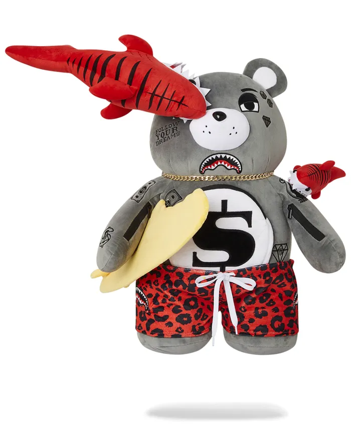 SPRAYGROUND Teddy Bear Backpacks SHARK FRIENDS MONEYBEAR TEDDYBEAR BACKPACK 8211 Universal