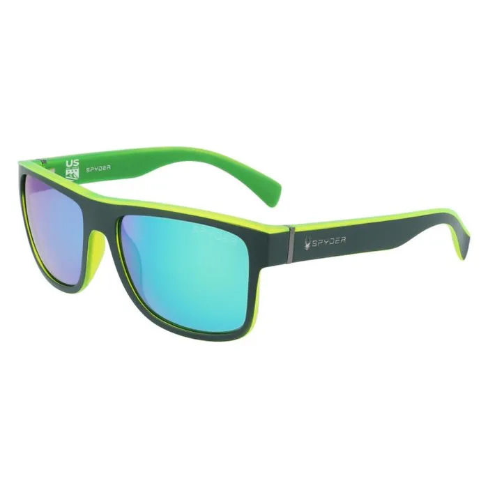 Spyder Eyewear Top Square Sunglasses Olive 8211 Mens