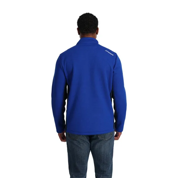 Spyder Fleece Bandit Half Zip Electric Blue 8211 Mens