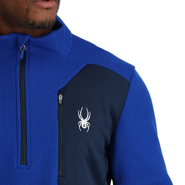 Spyder Fleece Bandit Half Zip Electric Blue 8211 Mens