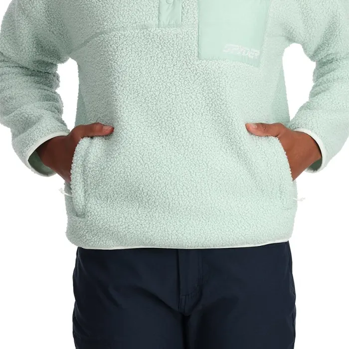 Spyder Fleece Cloud Pullover Wintergreen 8211 Womens