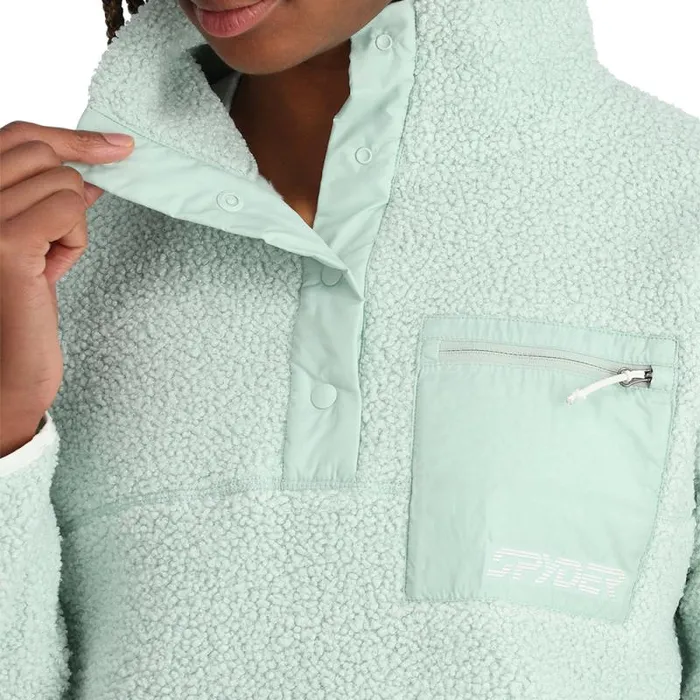 Spyder Fleece Cloud Pullover Wintergreen 8211 Womens