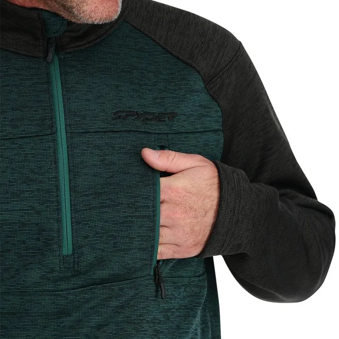 Spyder Fleece Encore Half Zip Cypress Green 8211 Mens