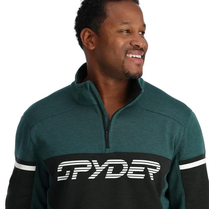 Spyder Fleece Speed Fleece Half Zip Cypress Green 8211 Mens