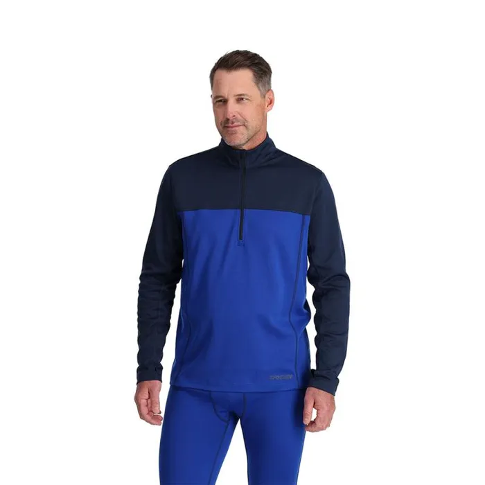 Spyder Layers Stretch Charger 12 Zip Electric Blue 8211 Mens