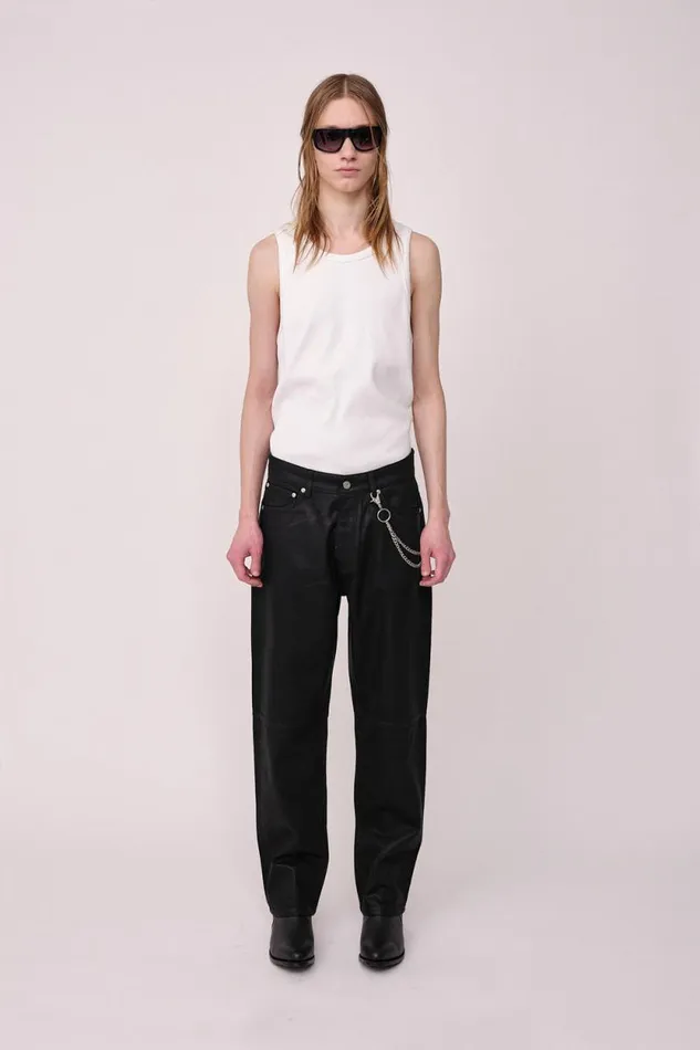 Steve Coated Denim 8211 Black Men Won Hundred Jeans