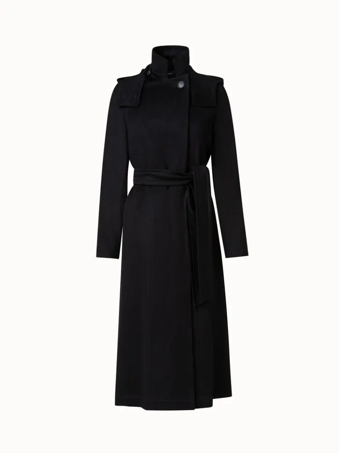 Storm System Cashmere Coat Black Women Akris Coats