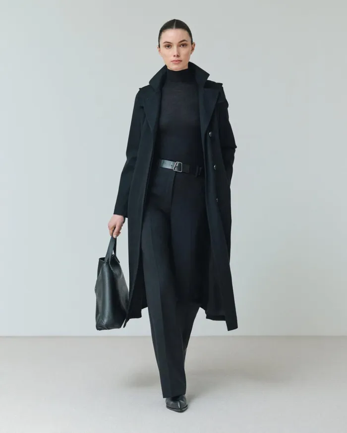 Storm System Cashmere Coat Black Women Akris Coats