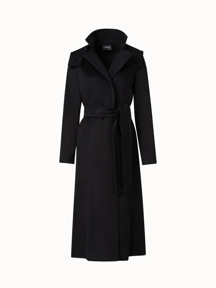 Storm System Cashmere Coat Black Women Akris Coats