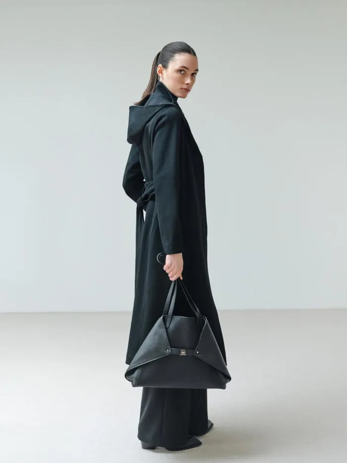 Storm System Cashmere Coat Black Women Akris Coats