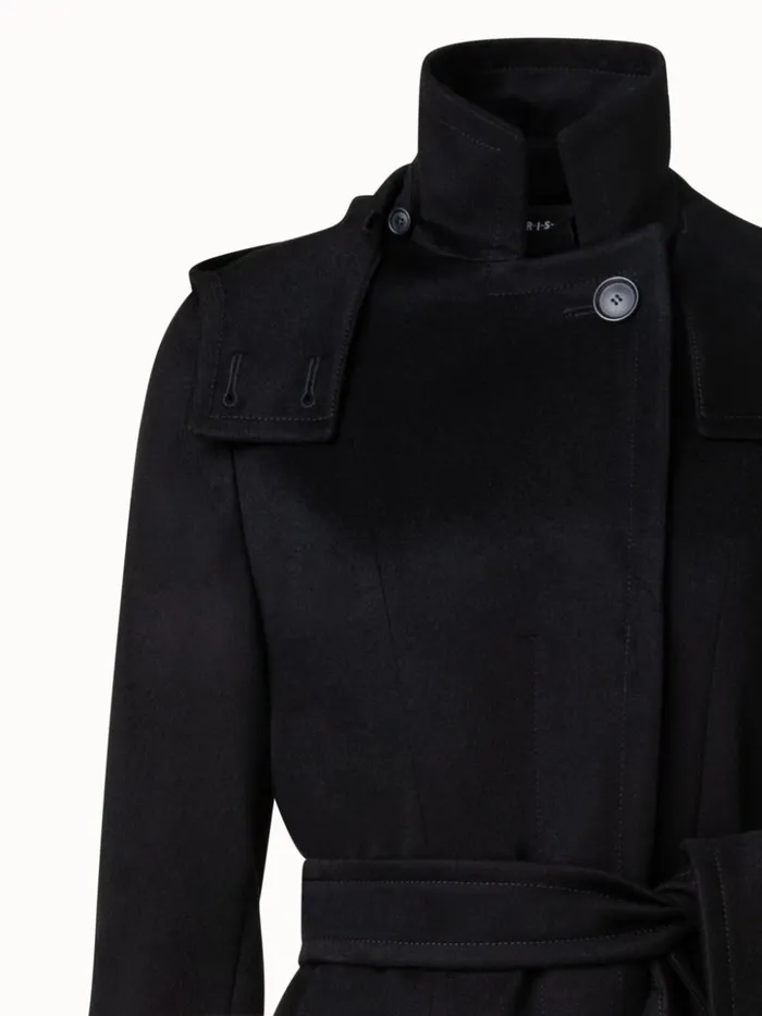 Storm System Cashmere Coat Black Women Akris Coats