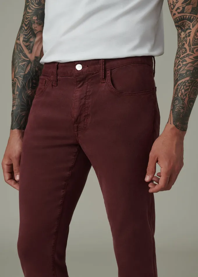STRAIGHT NARROW Joe8217s Jeans Men THE BRIXTON TWILL Merlot