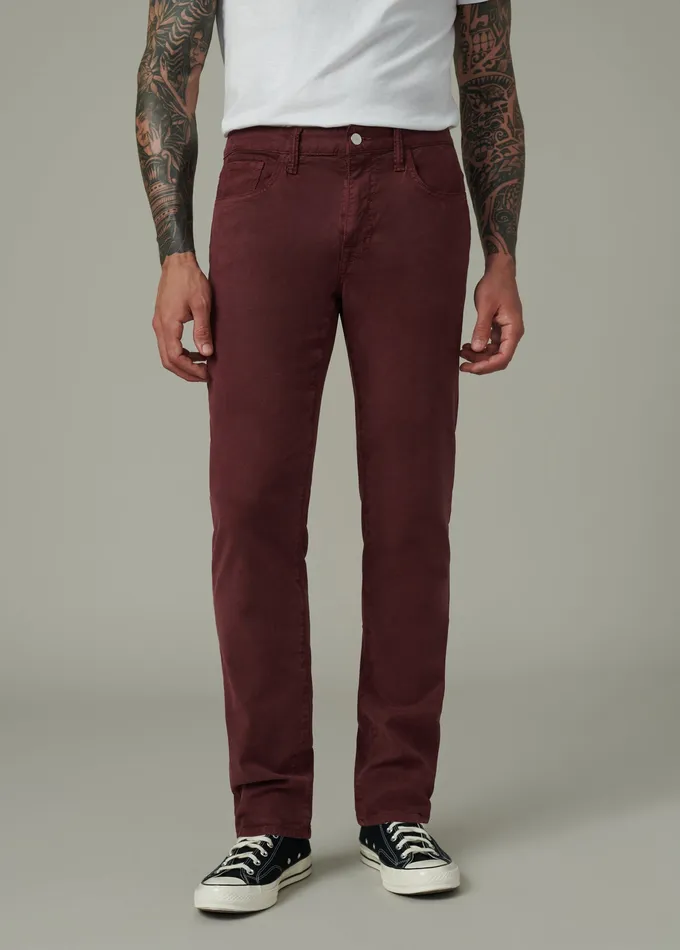 STRAIGHT NARROW Joe8217s Jeans Men THE BRIXTON TWILL Merlot