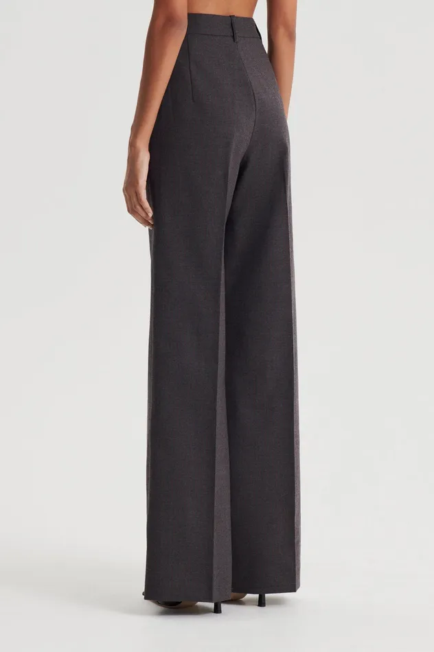 STRIPE MID RISE TROUSER GREY Women Trousers Scanlan Theodore STRIPE MID RISE TROUSER GREY Women Trousers Scanlan Theodore