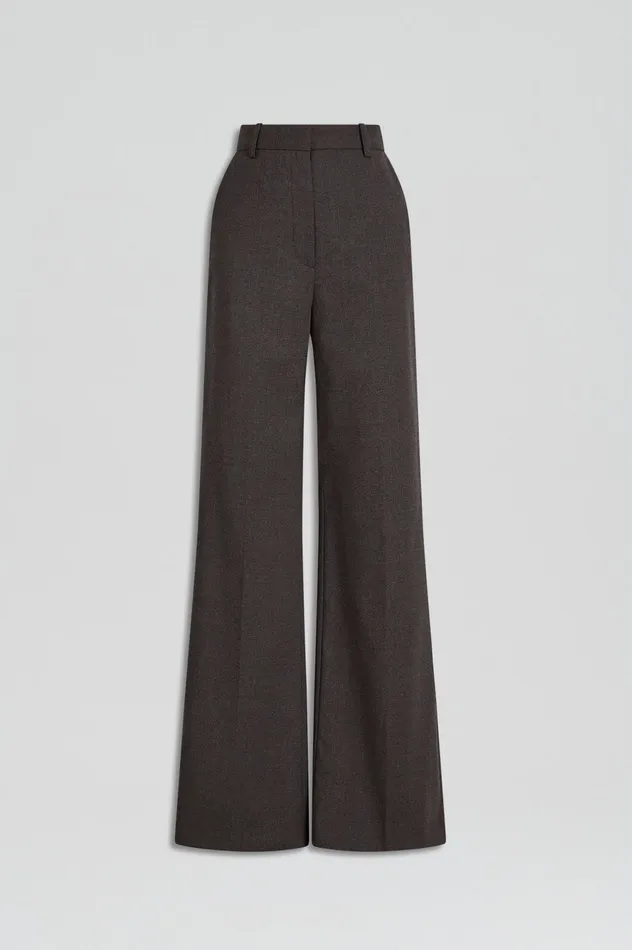 STRIPE MID RISE TROUSER GREY Women Trousers Scanlan Theodore STRIPE MID RISE TROUSER GREY Women Trousers Scanlan Theodore