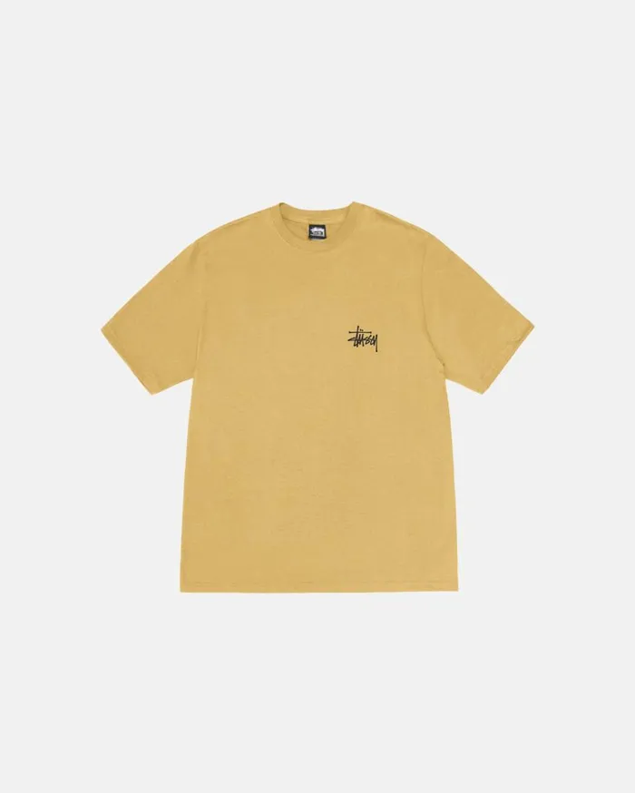 Stussy Tees BASIC STSSY TEE Curry 8211 MenWomen