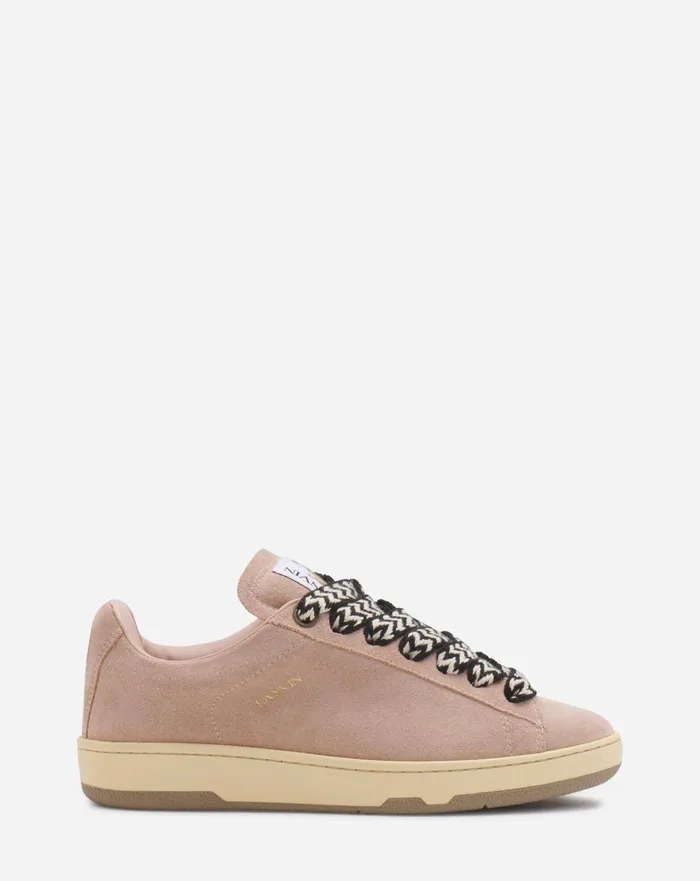 Suede Curb Lite Sneakers Light Pink Women Lanvin Sneakers