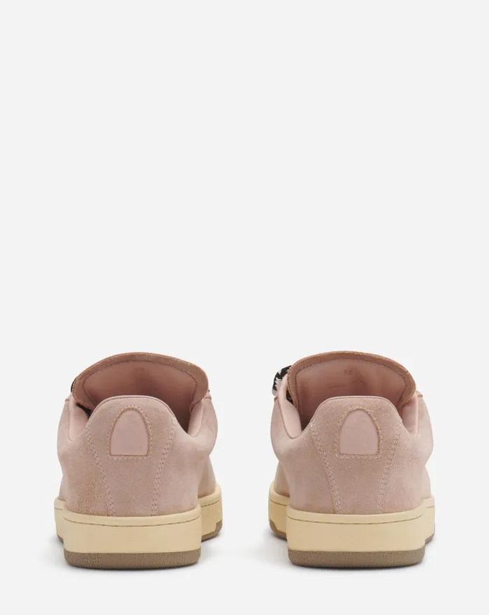 Suede Curb Lite Sneakers Light Pink Women Lanvin Sneakers