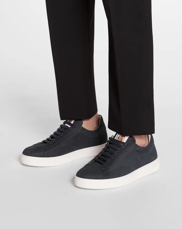 Suede Ddb0 Sneakers Navy Blue Men Lanvin Sneakers