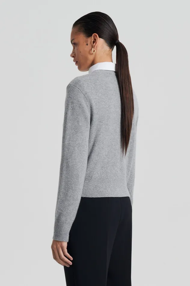 Sweaters CASHMERE CREW SWEATER GREYMELANGE Scanlan Theodore Women