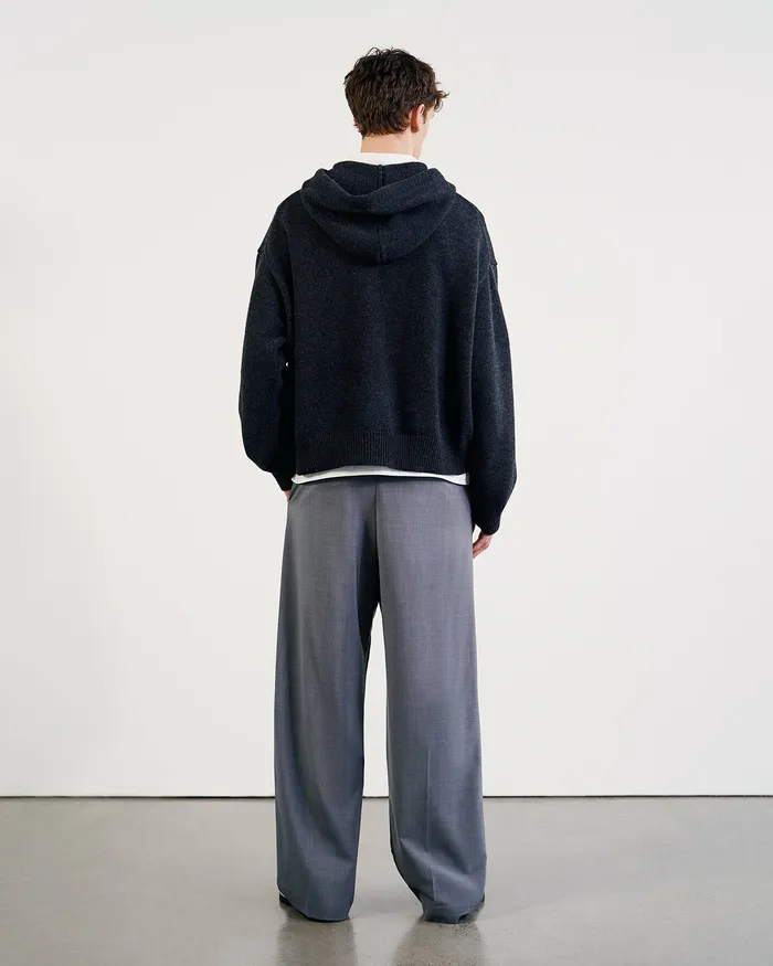 Sweaters Nili Lotan Men DAGEN HOODIE Charcoal