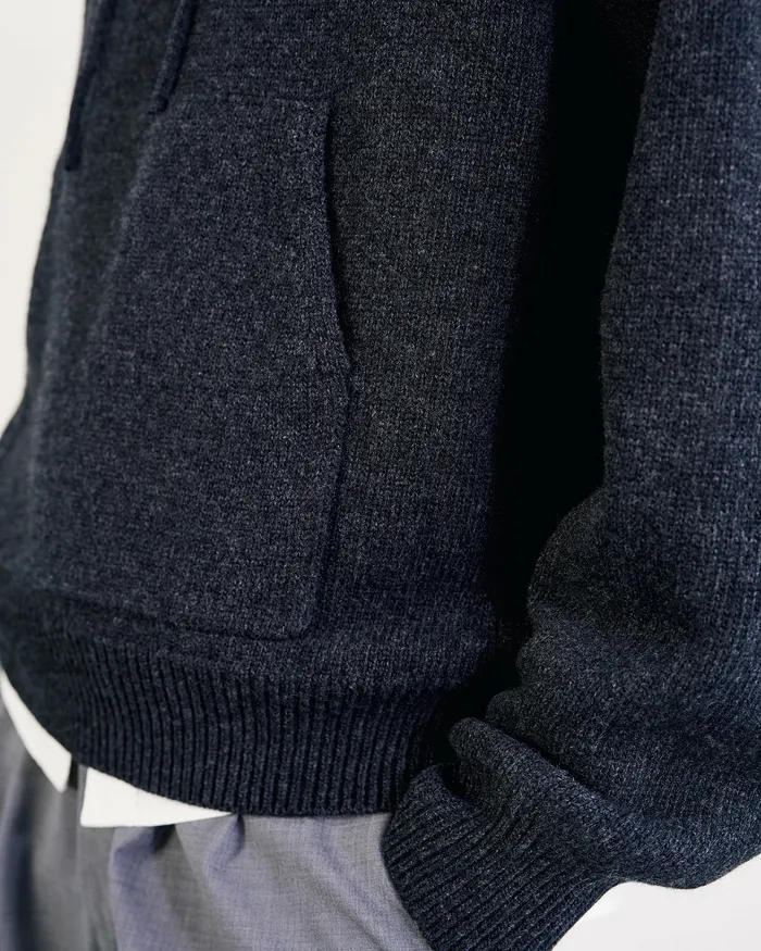 Sweaters Nili Lotan Men DAGEN HOODIE Charcoal