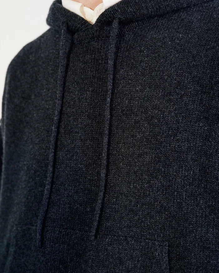 Sweaters Nili Lotan Men DAGEN HOODIE Charcoal