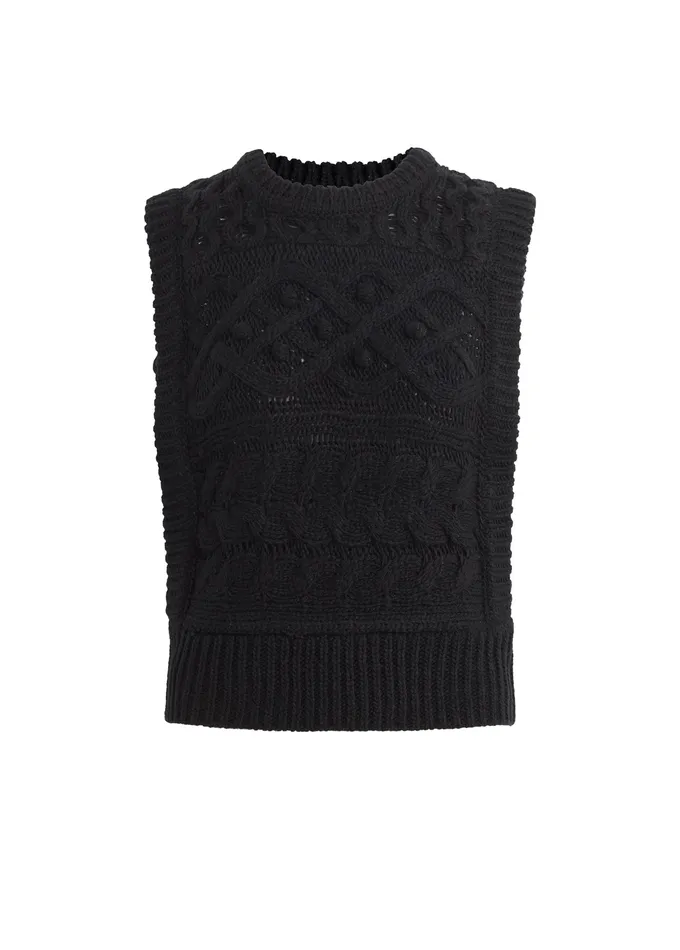 Sweaters THE CLARA SWEATER VEST Black Joe8217s Jeans Women