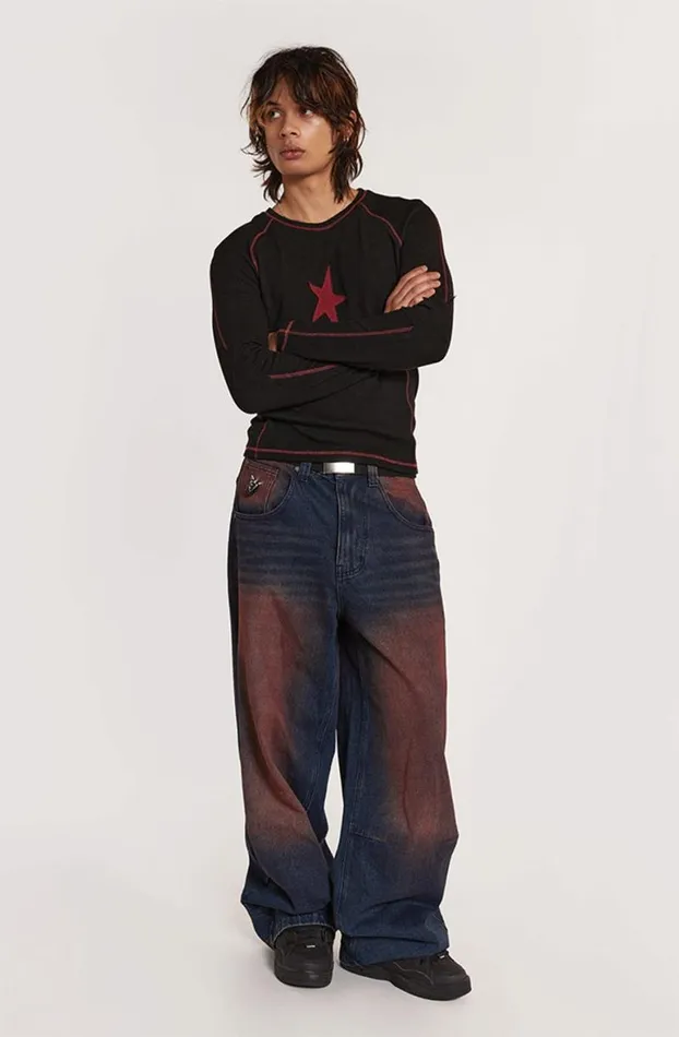 TShirts Men Jaded London Black Starstruck Tee