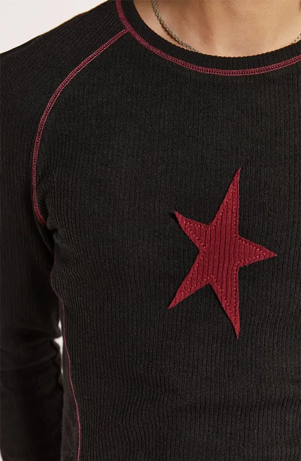 TShirts Men Jaded London Black Starstruck Tee