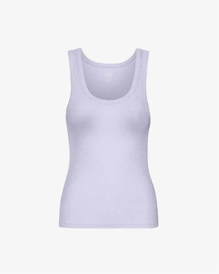 Tank Tops Women Colorfulstandard Women Organic Rib Tank Top 8211 Soft Lavender