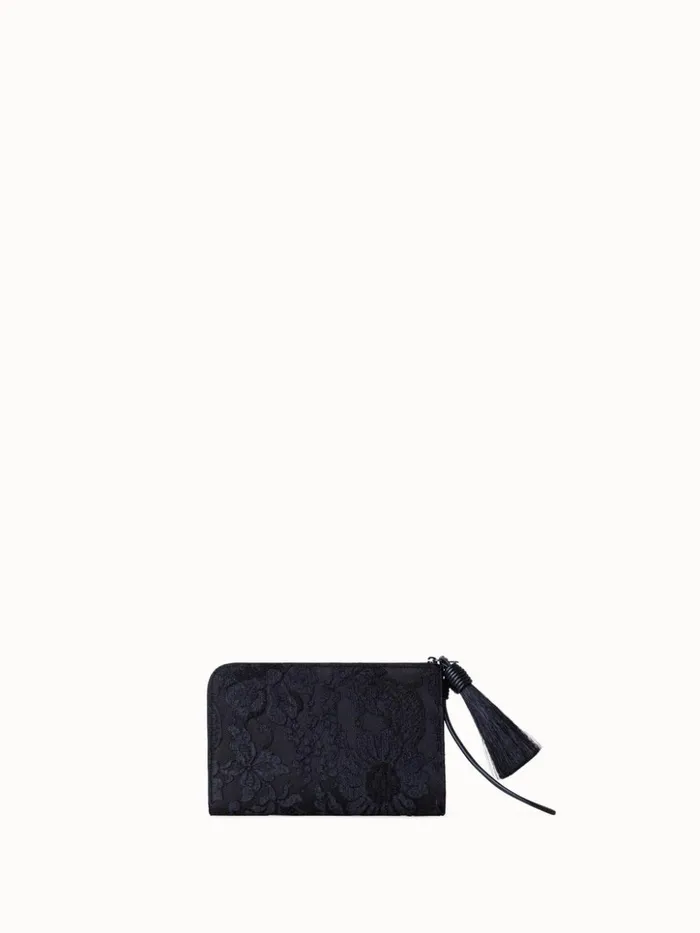 Tassel Pouch In Lace Black Women Akris Clutches