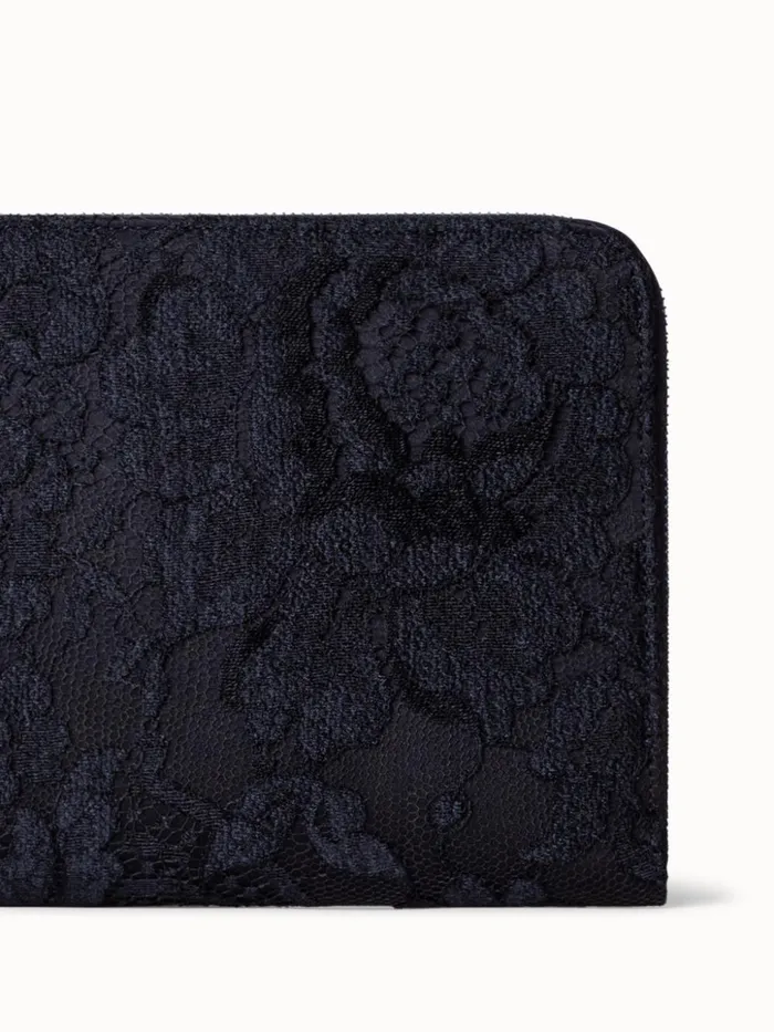 Tassel Pouch In Lace Black Women Akris Clutches