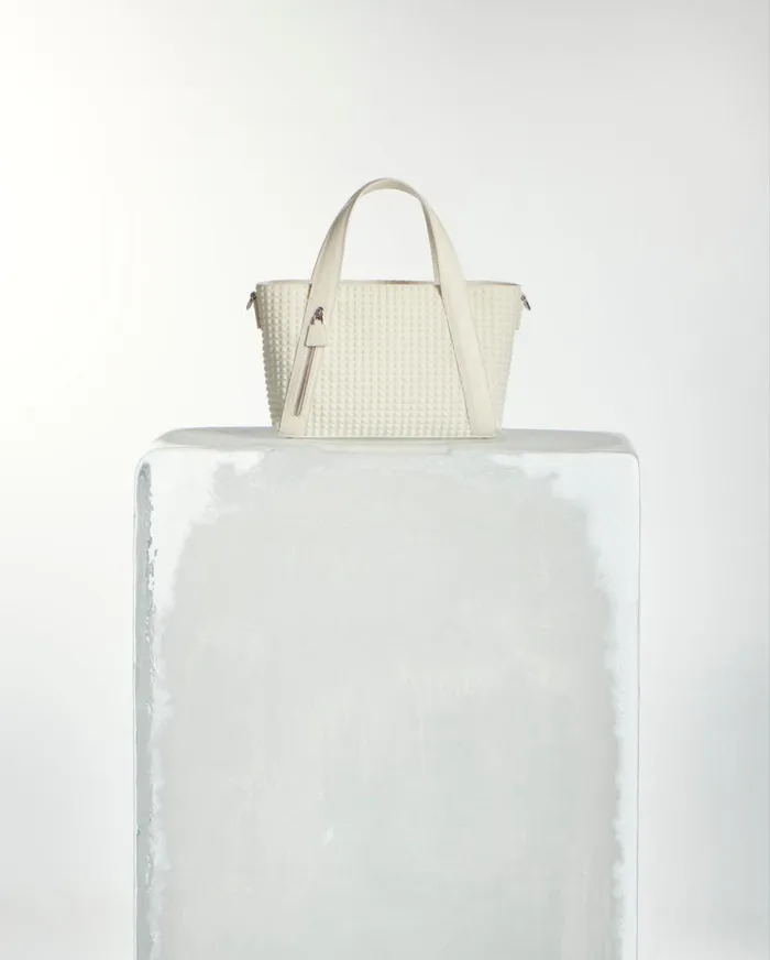 Techno Trapezoid Little Alexa Bag White Women Akris Crossbody Bags