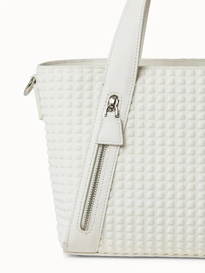 Techno Trapezoid Little Alexa Bag White Women Akris Crossbody Bags