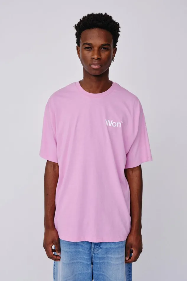 The Staff Tee Logo M 8211 Fuchsia Pink Men Won Hundred Tshirts and Tops