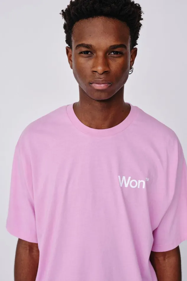 The Staff Tee Logo M 8211 Fuchsia Pink Men Won Hundred Tshirts and Tops