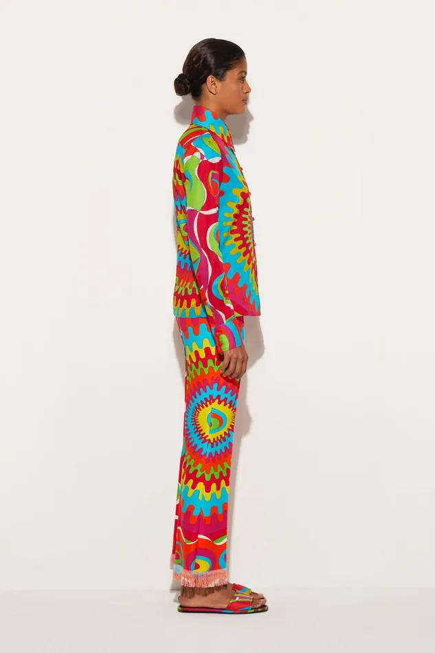 Tops And Shirts Women PUCCI BersaglioPrint Cotton Shirt